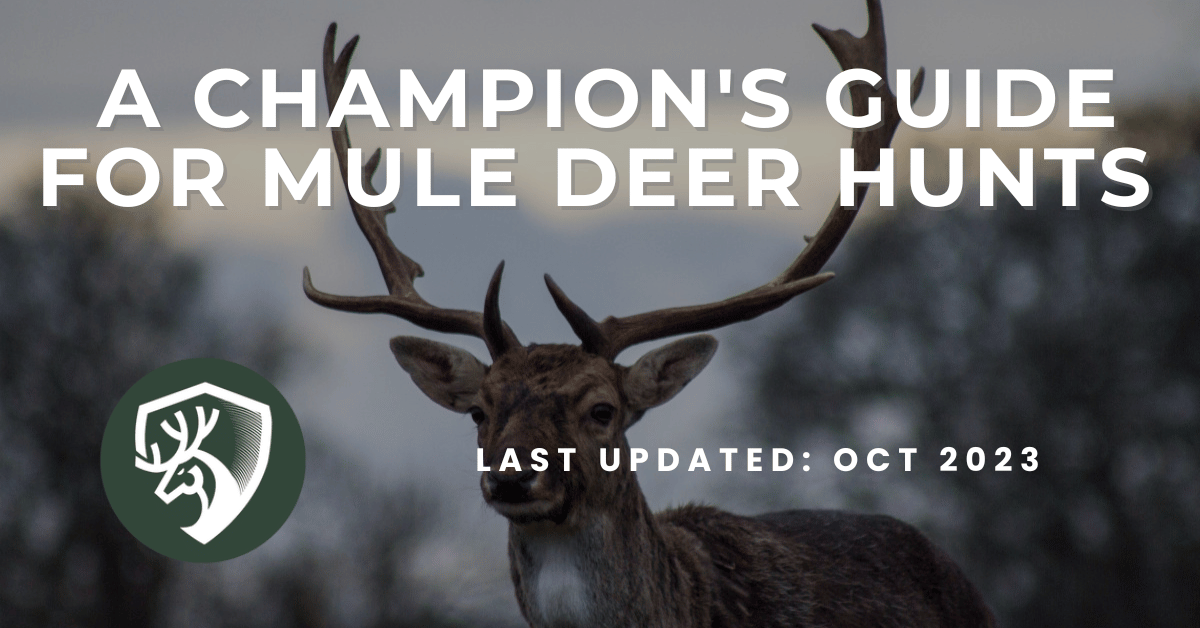 A 2023 guide for Mule deer hunts