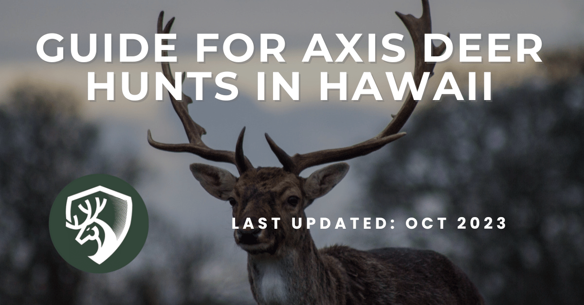 A guide for Axis deer hunts in Hawaii