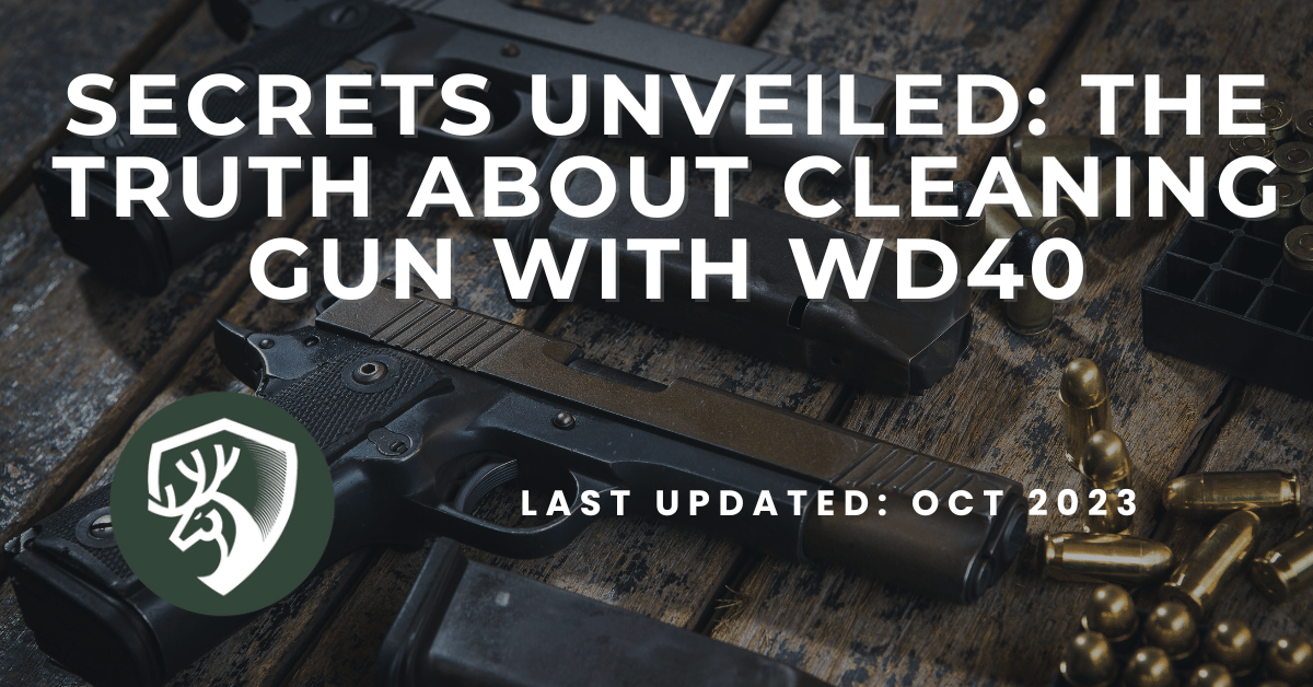An article about the risk of cleaning gun with wd40